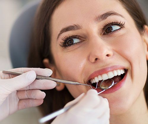 Patient receiving dental care in marco island fl